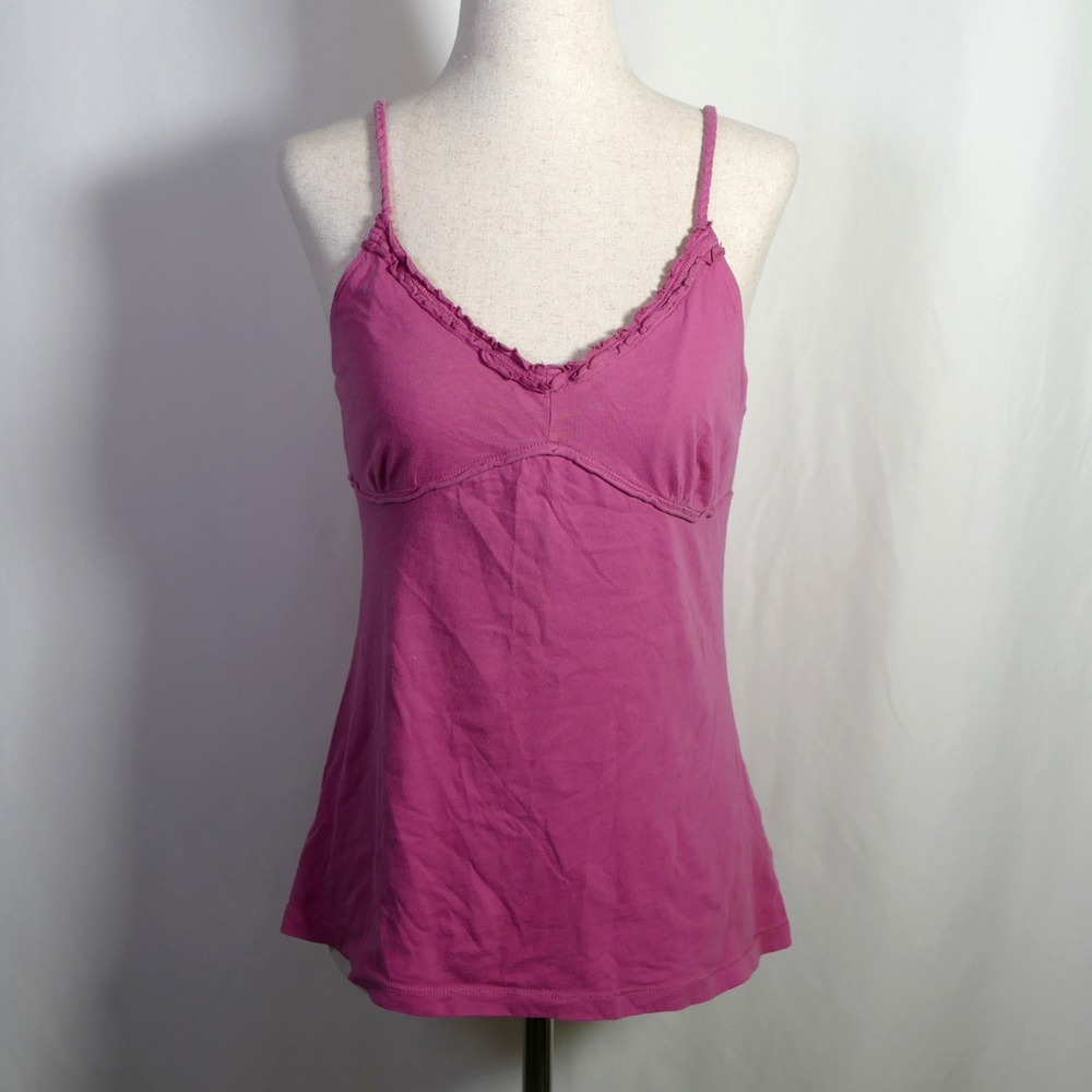VTG Arizona Y2K Preppy Coquette Babydoll Cami Tank Top Size L Elena Bella Layers